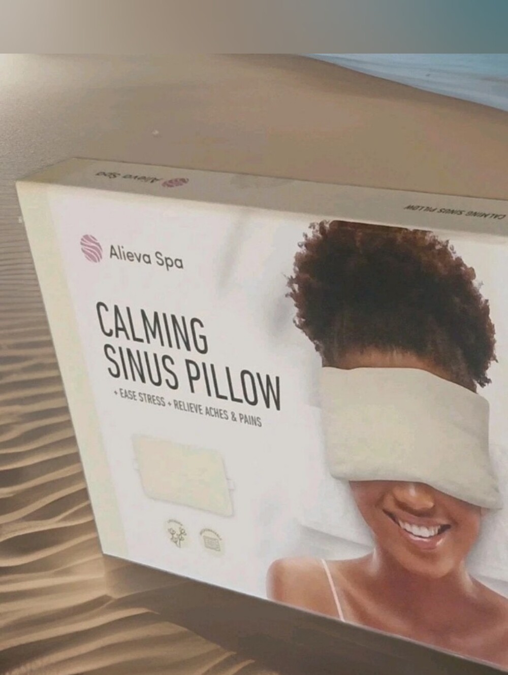 Alieva Spa Calming Sinus Pillow, L 9" X 7" Eases Stress Relieves Aches And Pains